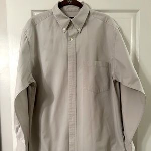 Men’s small button down shirt, brushed cotton